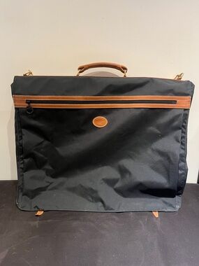 Longchamp Garment Bag with Leather Trim